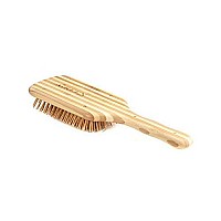 Bass Brushes | The Green Brush | Bamboo Pin + Bamboo Handle Hair Brush | Large Paddle