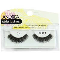 Andrea Strip Lashes, Black 33] 1 pair (Pack of 4)