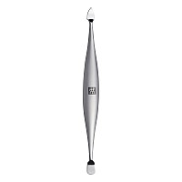 ZWILLING TWINOX cuticle pusher nail cleaner double instrument 2 in 1 for manicure and pedicure, stainless steel matted, 125 mm