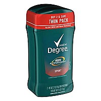 Degree Men, Invisible Solid Deodorant, Sport, Twin Pack, 2.7 Ounce, Pack of 2