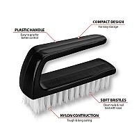 Performance Tool W990 Durable Nylon Bristle Fingernail Brush With Easygrip Plastic Handle