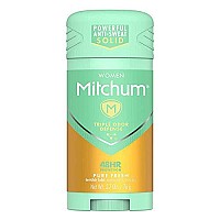 Mitchum Women Stick Solid Antiperspirant Deodorant, Pure Fresh, 2.7 Ounce (Pack of 1)