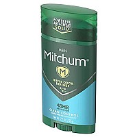 Mitchum Antiperspirant Deodorant Stick for Men, Triple Odor Defense Invisible Solid, 48 Hr Protection, Dermatologist Tested, clean control, 27 oz