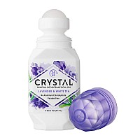 Crystal Mineral Deodorant Rollon Lavender White Tea 225 Oz Pack Of 12