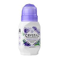 Crystal Mineral Deodorant Rollon Lavender White Tea 225 Oz Pack Of 12