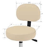 Earthlite Pneumatic Massage Rolling Stool With Backrest No Leaking Vs Hydraulic Adjustable Cfcfre Salon Medical Spa Fa