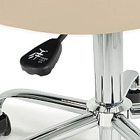 Earthlite Pneumatic Massage Rolling Stool With Backrest No Leaking Vs Hydraulic Adjustable Cfcfre Salon Medical Spa Fa