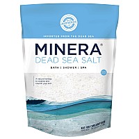 Minera Dead Sea Salt 100 Pure Natural 10 Lbs Coarse Grain 0174 Mm Bulk Bag Easily Dissolving Dead Sea Salts For Soak