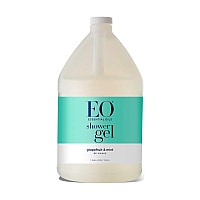 EO Shower Gel Body Wash Refill, 1 Gallon, Grapefruit and Mint, Organic Plant-Based Skin Conditioning Cleanser with Pure Essentials Oils, Pack of 1