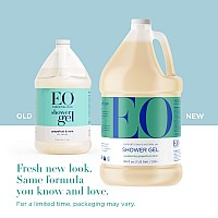 EO Shower Gel Body Wash Refill, 1 Gallon, Grapefruit and Mint, Organic Plant-Based Skin Conditioning Cleanser with Pure Essentials Oils, Pack of 1