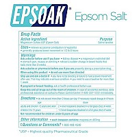 Epsoak Epsom Salt 19 lb Magnesium Sulfate USP Bulk Bag