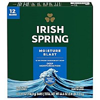 Irish Spring Deodorant Soap Moisture Blast 12Count Pack Of 12