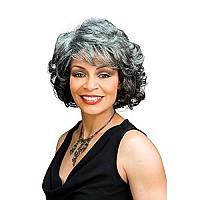 Foxy Silver (Barbara) - Synthetic Full Wig In 1B