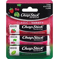 Chapstick Classic Lip Care Skin Protectant 015 Ounce 3 Count Pack Of 1