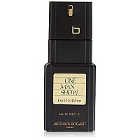 One Man Show Gold Edition by Jacques Bogart, 3.3 oz Eau De Toilette Spray for Men