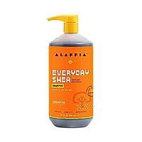 Alaffia EveryDay Shea Shampoo, Unscented, Gentle Cleansing Shampoo for Normal to Dry Hair. Made with Fair Trade Unrefined Shea Butter, No Parabens or Phthalates, 32 fl oz Bottle