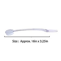 Aquasentials Exfoliating Bath Brush (155in) (clear Handle)