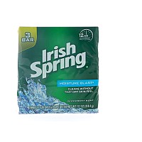 Irish Spring Deodorant Soap Moisture Blast 375 Oz 3 Bar 2 Pack