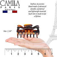 Camila Paris Cp42 French Hair Clip For Women 35 Inch Tortoise For Thick Volume Hair Girls Hair Claw Clips Jaw Durable Stylin