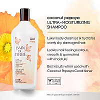 Bain De Terre Coconut Papaya Ultra Hydrating Shampoo Moisture Quench For Dry Damaged Hair With Argan Monoi Oils Parabenfr