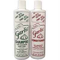 Nutrine Garlic Shampoo + Conditioner 20Oz Combo Unscented