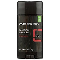 Every Man Jack Deodorant Aluminum Free Cedarwood 3 Oz Pack Of 4