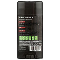 Every Man Jack Deodorant Aluminum Free Cedarwood 3 Oz Pack Of 4