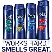 Suave Men Refreshing Classic Masculine Scent Body Wash 15 Oz Pack Of 6