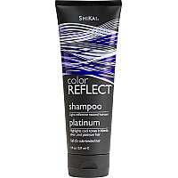 Shikai Color Reflect Platinum Shampoo 8Oz Pack Of 1 Highlights Cool Tones In Blonde Gray Platinum Hair Gentle Cleanser