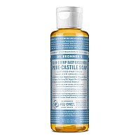 Dr Bronners Purecastile Liquid Soap Baby Unscented 4 Ounce Made With Organic Oils 18In1 Uses Face Hair Laundry