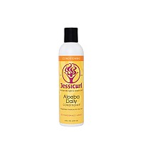 Jessicurl Aloeba Daily Conditioner For Curly Hair No Fragrance Added 8 Fl Oz Leave In Conditioner And Hair Detangler For Fin