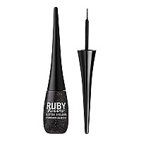 Ruby Kisses Eye Bling Glitter Eyeliner, Glitz N' Black