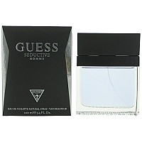 Guess Seductive Men EDT Spray, 3.4 Fl Oz, Black