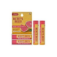 Burt's Bees Pink Grapefruit Lip Balm 2-Pack, Moisturizing Gift