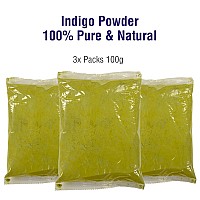 3 Packs Of 100 Pure Indigo Powder Hair Beard Dyecolor 100 Grams The Henna Guys