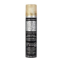 Jerome Russell Temporary Hair and Body Glitter Color Spray, Travel Spray, Lightweight, Adds Sparkly Shimmery Glow, Perfect to use On Hair, Skin, or Clothing, 2.2 oz - Glitter GOLD x 1 Pack