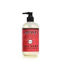 Mrs Meyers Hand Soap Made With Essential Oils Biodegradable Formula Rhubarb 125 Fl Oz