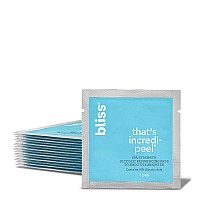 Bliss Thats Incredi-Peel glycolic Resurfacing Facial Pads - 15 ct - Single-Step Pads for Exfoliating and Brightening - Targets Fine Lines and Discoloration - Travel-Friendly - Vegan & cruelty-Free