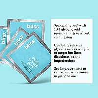 Bliss Thats Incredi-Peel glycolic Resurfacing Facial Pads - 15 ct - Single-Step Pads for Exfoliating and Brightening - Targets Fine Lines and Discoloration - Travel-Friendly - Vegan & cruelty-Free