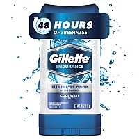 Gillette Antiperspirant Deodorant Clear Gel Cool Wave 38 Oz Pack Of 3