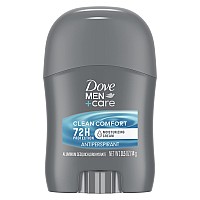 DOVE MEN + CARE Antiperspirant Deodorant Stick Clean Comfort 72-Hour Sweat & Odor Protection Antiperspirant for Men With 1/4 Moisturizing Cream 0.5 oz (Packaging May Vary)