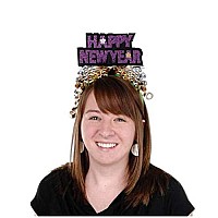 Beistle New Years Glittery Headband-1 Pc