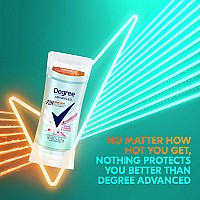 Degree Advanced Protection Antiperspirant Deodorant White Flowers Lychee For 72Hour Sweat Odor Control For Women With Body