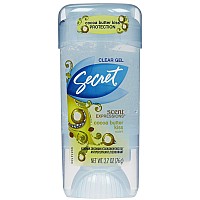 Secret Scent Expressions Antiperspirant Deodorant Clear Gel Cocoa Butter Kiss Scent 26 Oz Pack Of 3