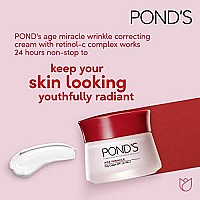 Ponds Age Miracle Day cream, Anti Wrinkle cream & Face Moisturizer with SPF 15, Use as a Daily Moisturizer for Face, 50 ML