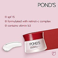 Ponds Age Miracle Day cream, Anti Wrinkle cream & Face Moisturizer with SPF 15, Use as a Daily Moisturizer for Face, 50 ML