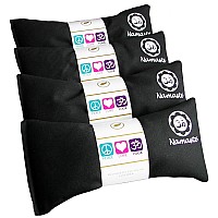 Happy Wraps Namaste Lavender Yoga Eye Pillows Hot Cold Aromatherapy For Stress Meditation Spa Relaxation Gifts Set Of 4