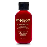 Mehron Makeup Squirt Blood Realistic Fake Blood For Halloween Stage Blood Makeup Made In The Usa Washable Fake Blood For S