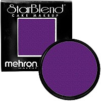 Mehron Makeup Starblend Cake Makeup Wetdry Pressed Powder Face Makeup Powder Foundation Purple Face Paint Body Paint 2