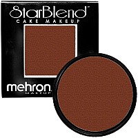 Mehron Makeup Starblend Cake Makeup Wetdry Pressed Powder Face Makeup Powder Foundation Sable Brown Face Paint Body Pai